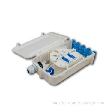 FTTx indoor fiber optic terminal box , 12 ports ABS for wal